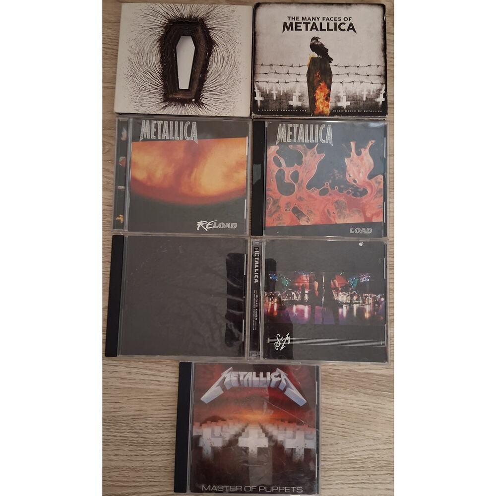 Lot Of 7 Metallica CDs Pre-owned Untested Rock Music Heavy-metal Classic 90s 80s